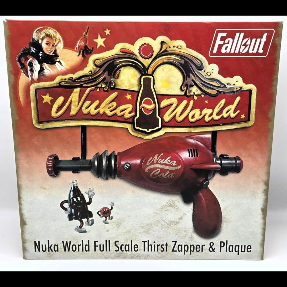 Fallout Nuka-World Full-Scale Thirst Zapper & Wall Plaque – NEW IN BOX - SEALED